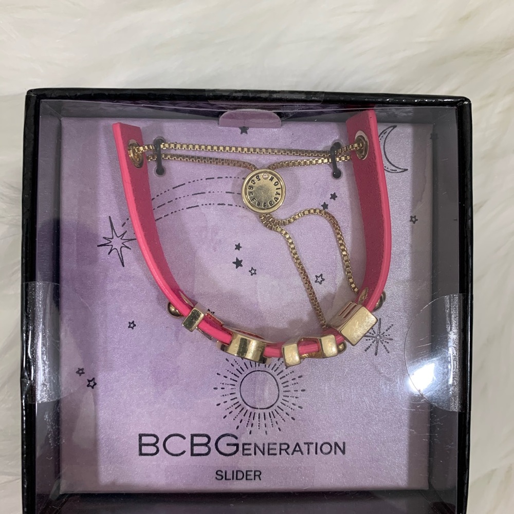 Bcbgeneration Love Pink Adjustable Slider New - image 3